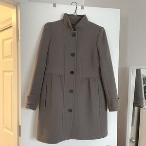 J.Crew Coletta Double Cloth Italian Wool Coat, Size 12